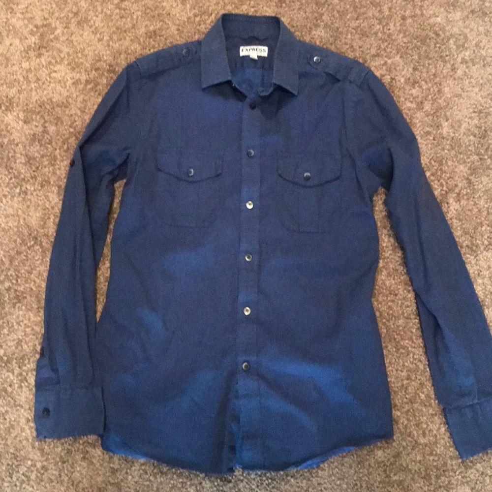Men’s express blue shirt
